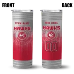 custom atlanta hawks swirl texture red skinny tumbler best selling 1.webp