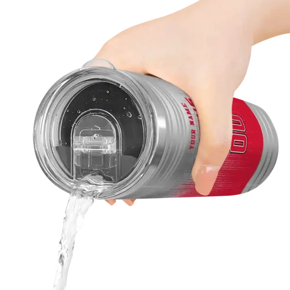 custom atlanta hawks swirl texture red skinny tumbler latest model.webp