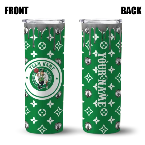 custom boston celtics camo streak green skinny tumbler fashion forward.webp