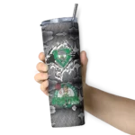 custom boston celtics chevron v green gray skinny tumbler best selling 1.webp