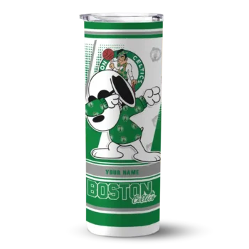 custom boston celtics snoopy dog green white skinny tumbler best selling 1.webp