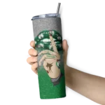 custom boston celtics sparkle lips green skinny tumbler best selling 1.webp
