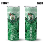 custom boston celtics spiral burst print green skinny tumbler best selling 1.webp