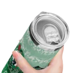 custom boston celtics spiral burst print green skinny tumbler best selling 1.webp