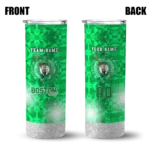 custom boston celtics starburst tiles green skinny tumbler best selling 1.webp