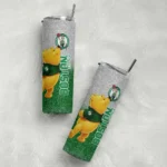 custom boston celtics winnie the pooh green gray skinny tumbler best selling 1.webp