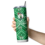 custom boston celtics zipper leopard green skinny tumbler best selling 1.webp