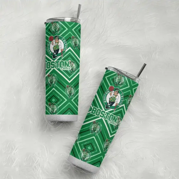 custom boston celtics zipper leopard green skinny tumbler top rated.webp