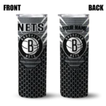 custom brooklyn nets chevron stripes black skinny tumbler best selling 1.webp