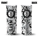 custom brooklyn nets claw marks black white skinny tumbler best selling 1.webp