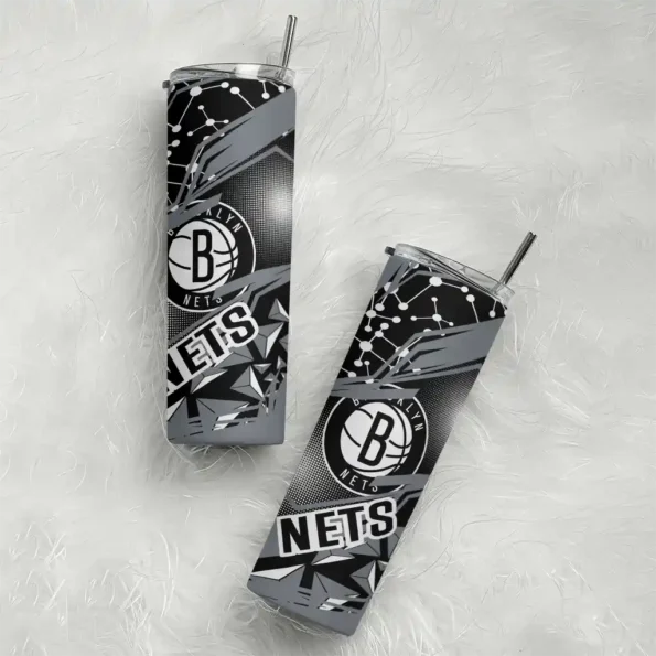 custom brooklyn nets helmet clash black skinny tumbler top rated.webp
