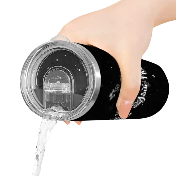 custom brooklyn nets rose romance black skinny tumbler latest model.webp