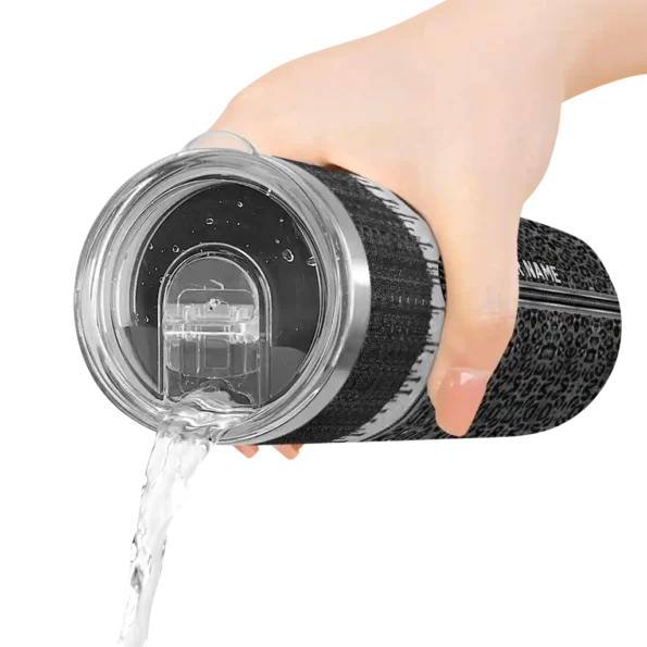 custom brooklyn nets sparkle drip black skinny tumbler latest model.webp