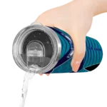 custom charlotte hornets camo texture teal skinny tumbler best selling.webp