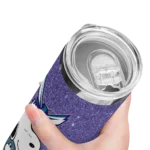 custom charlotte hornets snoopy attitude teal skinny tumbler best selling 1.webp