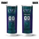 custom charlotte hornets stacked diamond teal skinny tumbler best selling 1.webp