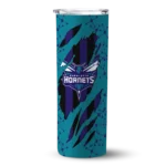 custom charlotte hornets star pop teal black skinny tumbler best selling 1.webp