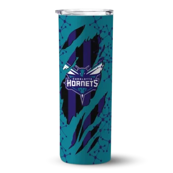 custom charlotte hornets star pop teal black skinny tumbler best selling 1.webp