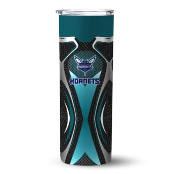 custom charlotte hornets superman emblem teal black skinny tumbler best selling 1.webp