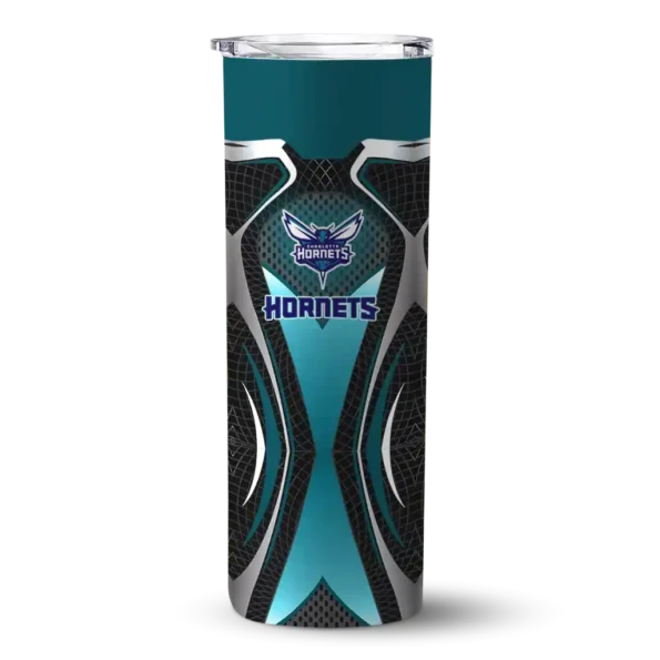 custom charlotte hornets superman emblem teal black skinny tumbler best selling 1.webp