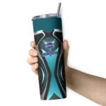 custom charlotte hornets superman emblem teal black skinny tumbler best selling 1.webp