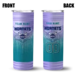 custom charlotte hornets swirl texture teal skinny tumbler best selling 1.webp
