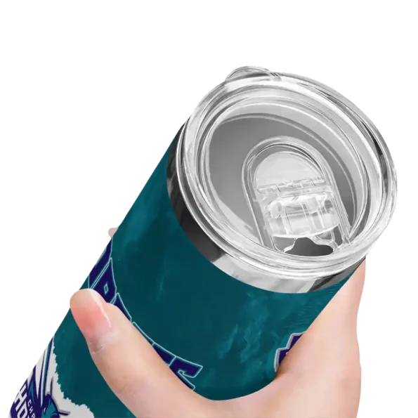 custom charlotte hornets torn band teal white skinny tumbler high quality.webp