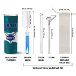 custom charlotte hornets torn band teal white skinny tumbler best selling 1.webp
