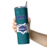 custom charlotte hornets torn band teal white skinny tumbler best selling 1.webp