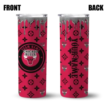 custom chicago bulls camo streak red skinny tumbler fashion forward.webp