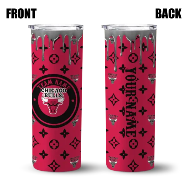 custom chicago bulls camo streak red skinny tumbler fashion forward.webp