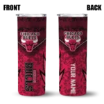 custom chicago bulls spiral burst print red skinny tumbler best selling 1.webp