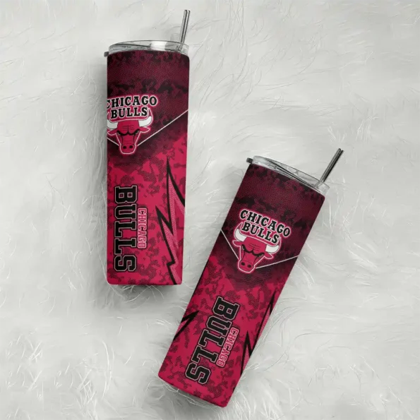 custom chicago bulls spiral burst print red skinny tumbler top rated.webp
