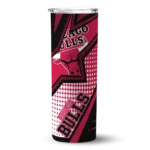 custom chicago bulls web stripes red white skinny tumbler best selling 1.webp