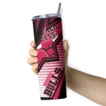 custom chicago bulls web stripes red white skinny tumbler best selling 1.webp