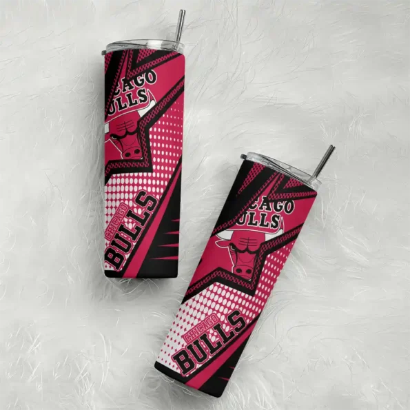 custom chicago bulls web stripes red white skinny tumbler top rated.webp