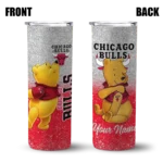 custom chicago bulls winnie the pooh red gray skinny tumbler best selling 1.webp