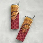 custom cleveland cavaliers chevron stripes wine skinny tumbler best selling 1.webp