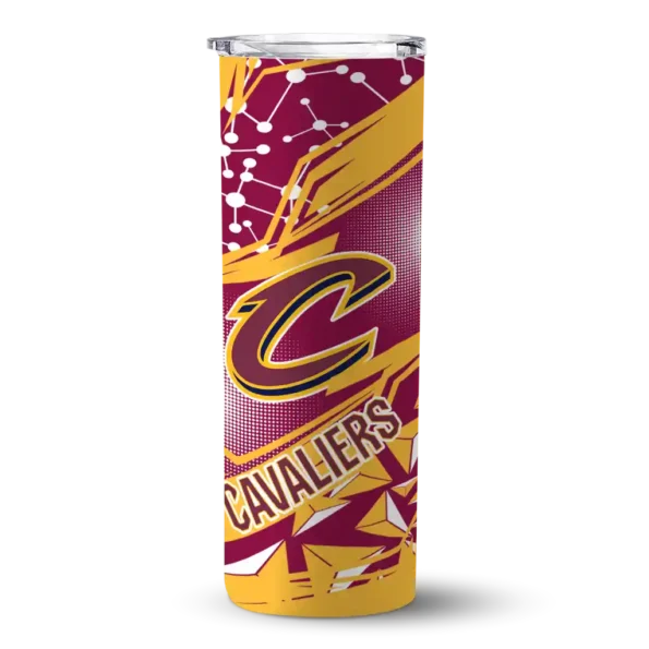 custom cleveland cavaliers helmet clash wine skinny tumbler best selling 1.webp
