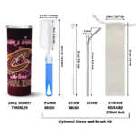 custom cleveland cavaliers rose romance wine black skinny tumbler best selling 2.webp