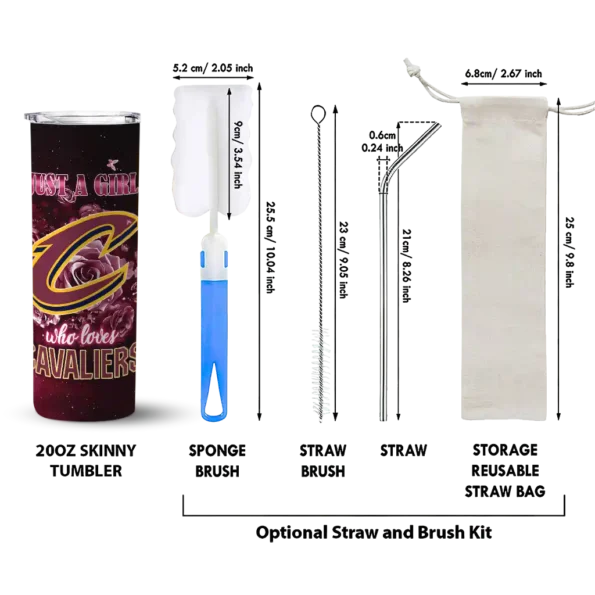 custom cleveland cavaliers rose romance wine black skinny tumbler new arrival.webp