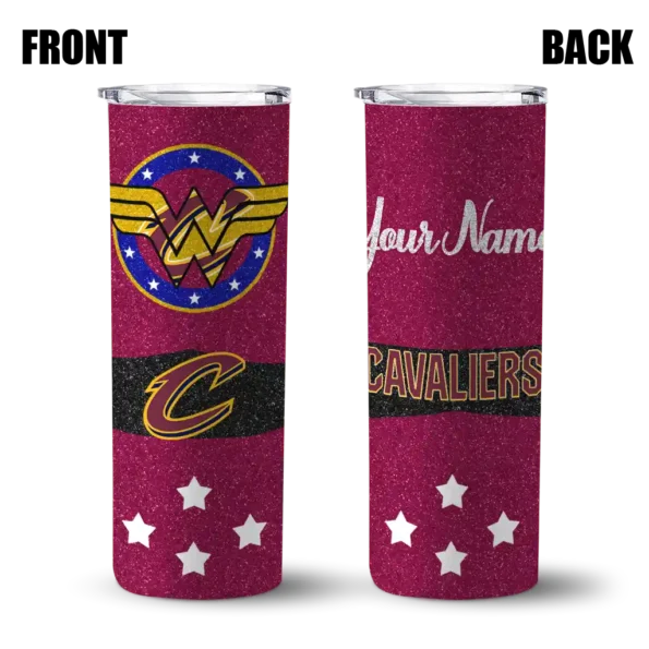 custom cleveland cavaliers star cluster wine skinny tumbler fashion forward.webp