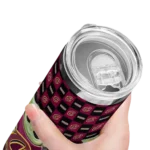 custom cleveland cavaliers yoda cozy wine black skinny tumbler best selling 1.webp