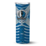 custom dallas mavericks camo texture blue skinny tumbler best selling 1.webp