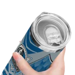 custom dallas mavericks camo texture blue skinny tumbler best selling 1.webp