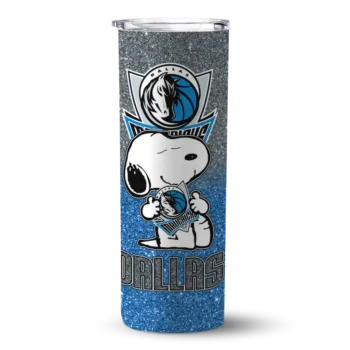 custom dallas mavericks snoopy attitude blue skinny tumbler best selling 1.webp