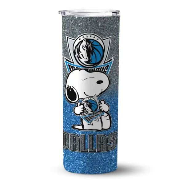 custom dallas mavericks snoopy attitude blue skinny tumbler best selling 1.webp