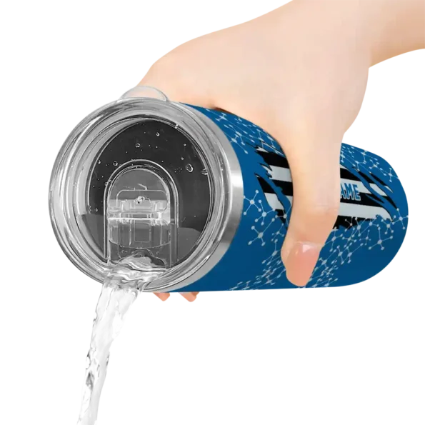 custom dallas mavericks star pop blue black skinny tumbler latest model.webp