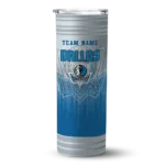 custom dallas mavericks swirl texture blue skinny tumbler best selling 1.webp
