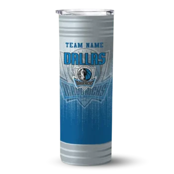 custom dallas mavericks swirl texture blue skinny tumbler best selling 1.webp